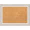 Cork Board, Trio White Wash Silver Frame - Bulletin Board, Organization Board, Pin Board